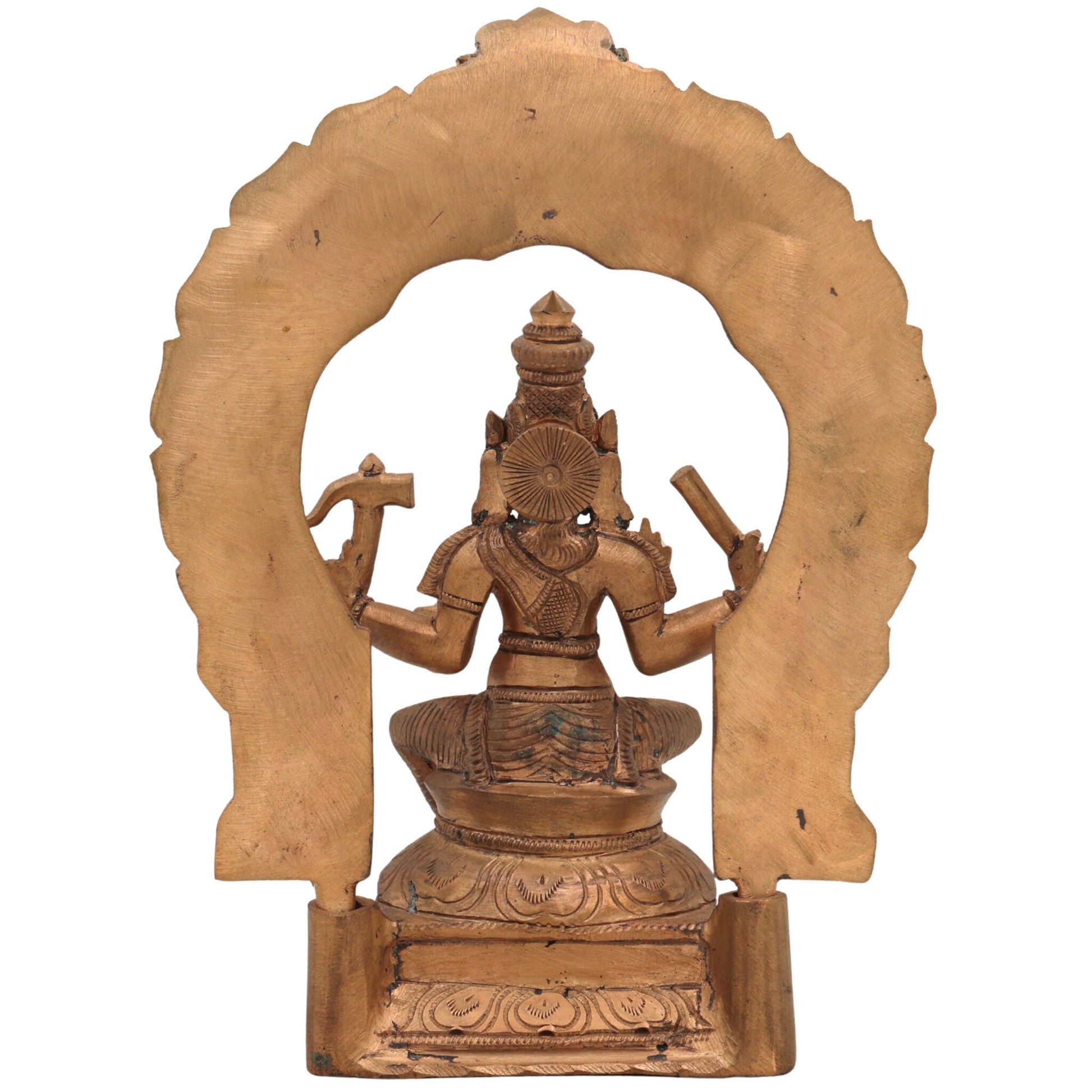 Handmade Panchaloha Bronze Varahi Amman | Chola Art Varahi Devi | South Indian Temple Varahi Mata / Varahi Shakti / Varahi Ammavaru Idol,Brown, 9.5 Inch, 1 Piece
