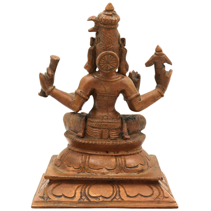 Handcrafted Bronze Panchaloha Varahi Devi Idol – Chola Art Varahi Amman | Ashta Matrika Barahi Mata Temple Sculpture,Brown, 6 Inch, 1 Piece