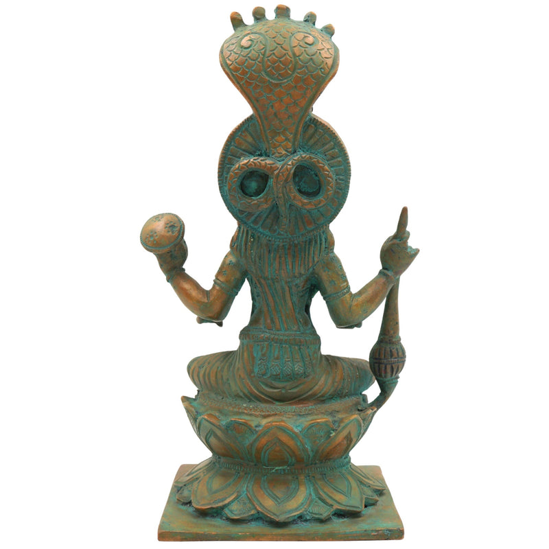Handcrafted Bronze Panchaloha Mariamman Idol | Mariamma, Samayapuram Mariamman, Angalamman, Kula Deivam, Maha Mariamman Silai for Temple & Home Decor,Brown, 9 Inch, 1 Piece