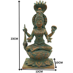 Handcrafted Bronze Panchaloha Mariamman Idol | Mariamma, Samayapuram Mariamman, Angalamman, Kula Deivam, Maha Mariamman Silai for Temple & Home Decor,Brown, 9 Inch, 1 Piece