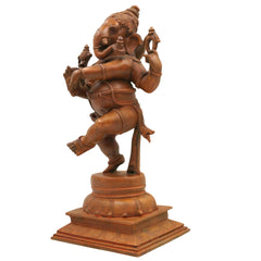 Handcrafted Panchaloha Bronze Ganesha Idol, Vinayaka Ganpati Murti, Chola Art Vighnaharta Sculpture for Home, Temple & Gifting – 30cm,Brown, 12 Inch, 1 Piece
