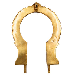 Bhunes Brass Traditional Prabhavali Frame – Arch Wall Hanging for Temple, Home Decor, Prabhawali for Deity, Prabhaval, Gold, 12 Inch, 1 Piece