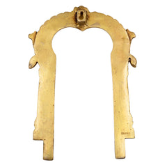 Brass Balaji Prabhavali Frame Arch Wall Hanging – Prabhawal for Temple, Home Decor & Deity Backdrop | Prabhavali for Pooja, Prabhaval for Idol Worship, Gold, 10.5 Inch, 1 Piece