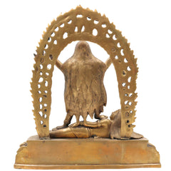 Brass Mahakali Idol – Kali Maa | Chamunda | Bhadrakali | Kalratri | Shakti Roop Devi Murti for Pooja, Temple & Home Decor by Bhunes,Gold, 14 Inch, 1 Piece