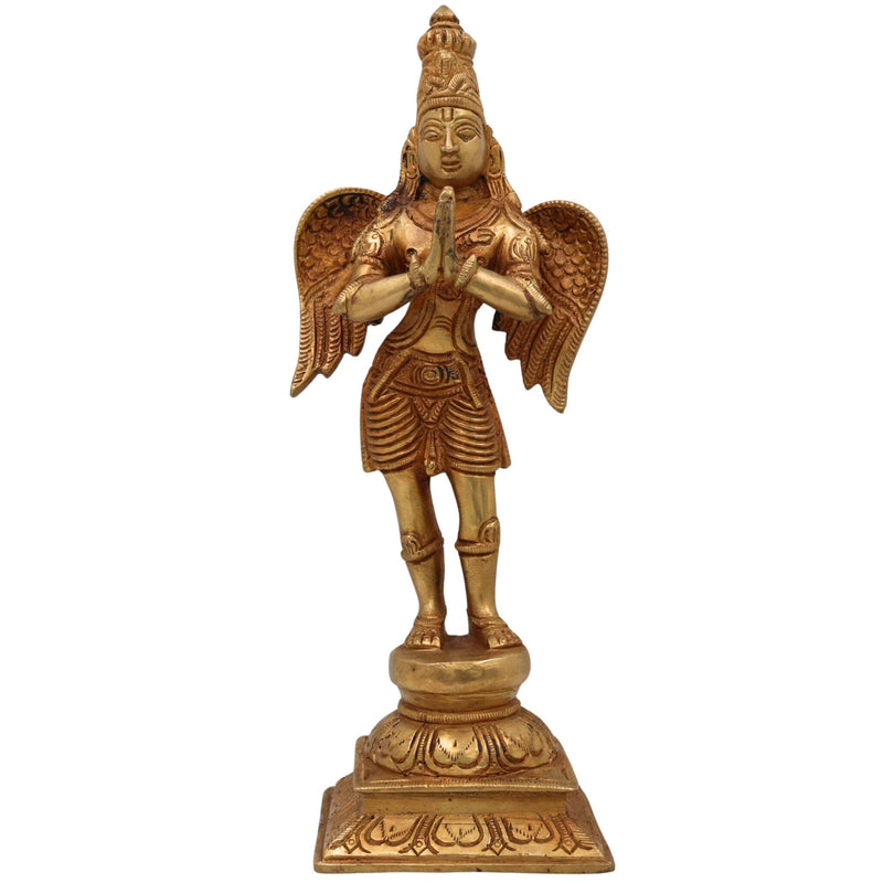 Bhunes Brass Lord Garuda Statue, Garuda Dev Murti, Divine Garud Idol, Brass Garuda Sculpture, Spiritual Garuda Figurine, Pooja Decor, Home Temple Idol