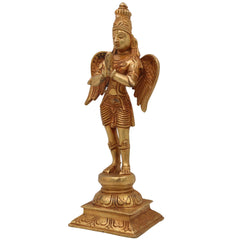 Bhunes Brass Lord Garuda Statue, Garuda Dev Murti, Divine Garud Idol, Brass Garuda Sculpture, Spiritual Garuda Figurine, Pooja Decor, Home Temple Idol