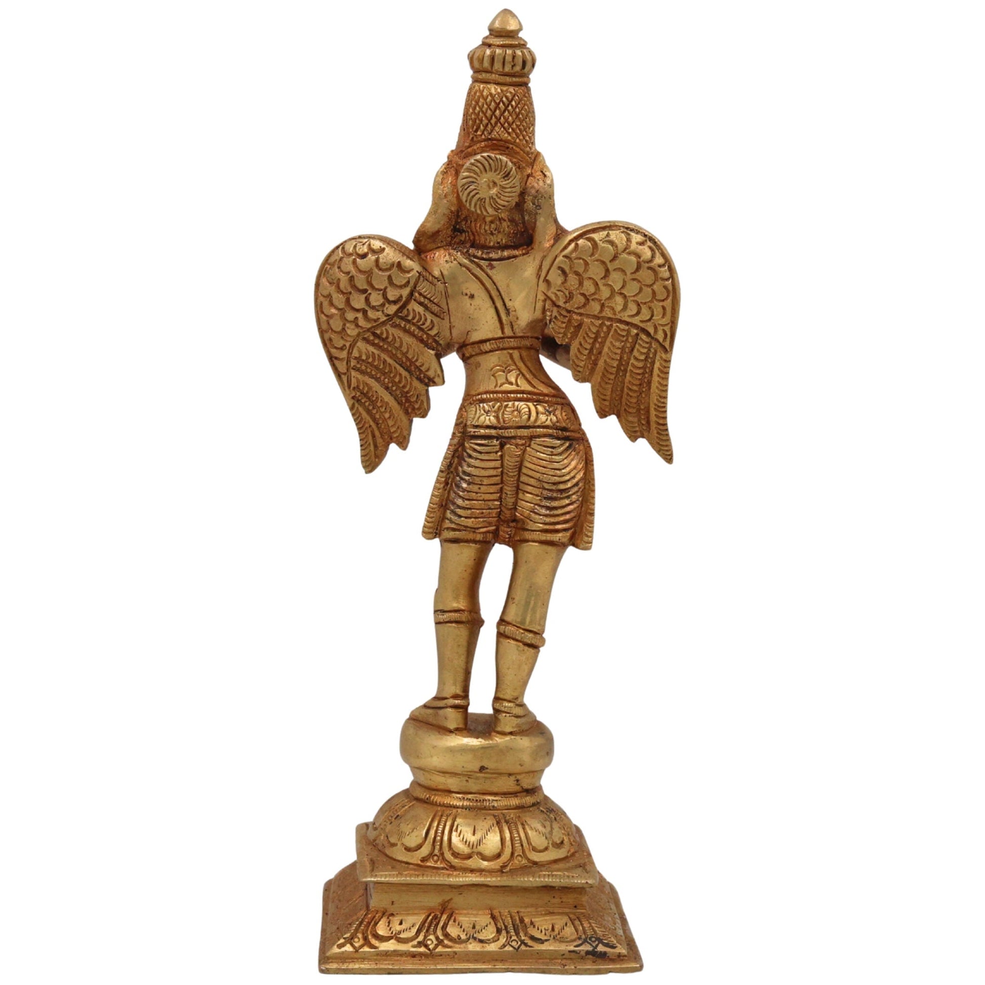 Bhunes Brass Lord Garuda Statue, Garuda Dev Murti, Divine Garud Idol, Brass Garuda Sculpture, Spiritual Garuda Figurine, Pooja Decor, Home Temple Idol