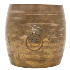 Bhunes Brass Antique Planter Pot | Pots | Pittal Ka Katora | Brass Antiques,Gold, 6.5 Inch, 1 Piece