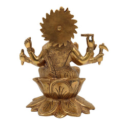 Brass Ashta Bhuja Varahi Amman Idol | Panchaloha Varahi Devi Murti | Varahi Mata Statue for Temple, Pooja & Home Decor,Gold, 9.5 Inch, 1 Piece