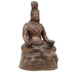 Bhunes Brass Antique Bhuddhist Idol,Gold, 7 Inch, 1 Piece