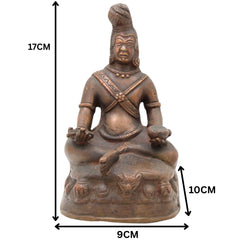 Bhunes Brass Antique Bhuddhist Idol,Gold, 7 Inch, 1 Piece