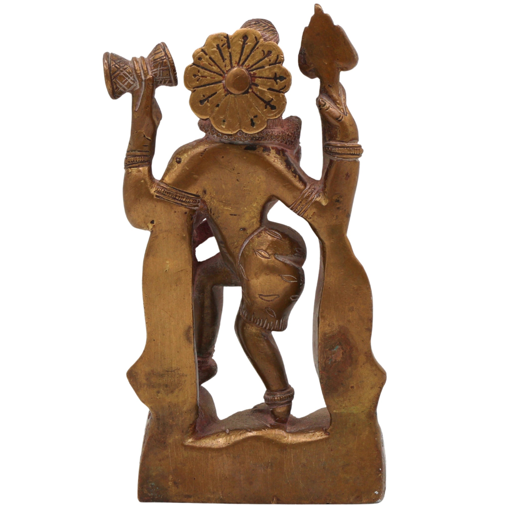 Brass Shiva Idol | Mahadev Murti, Shankar Statue, Bholenath Vigraha for Pooja, Home Decor & Gifts | Handcrafted Peetal Shiva Murti,Gold, 6 Inch, 1 Piece