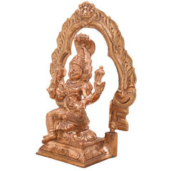 Handcrafted Bronze Mariyamman Idol | Panchaloha Mariamma Murti | South Indian Goddess Mariamman Statue for Pooja, Temple & Home Decor,Gold, 6.5 Inch, 1 Piece