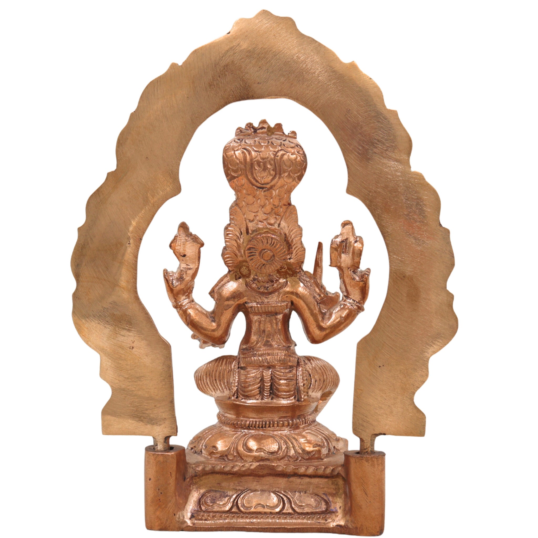 Handcrafted Bronze Mariyamman Idol | Panchaloha Mariamma Murti | South Indian Goddess Mariamman Statue for Pooja, Temple & Home Decor,Gold, 6.5 Inch, 1 Piece