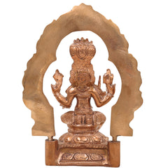 Handcrafted Bronze Mariyamman Idol | Panchaloha Mariamma Murti | South Indian Goddess Mariamman Statue for Pooja, Temple & Home Decor,Gold, 6.5 Inch, 1 Piece