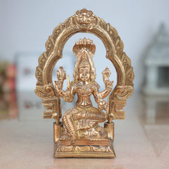 Handmade Bronze Mariyamman Idol – Panchaloha Murti of Mariamma, Mariatha, Shakti, Angalamman, Aadi Mariamman for Pooja, Temple & Home Decor,Gold, 6.5 Inch, 1 Piece