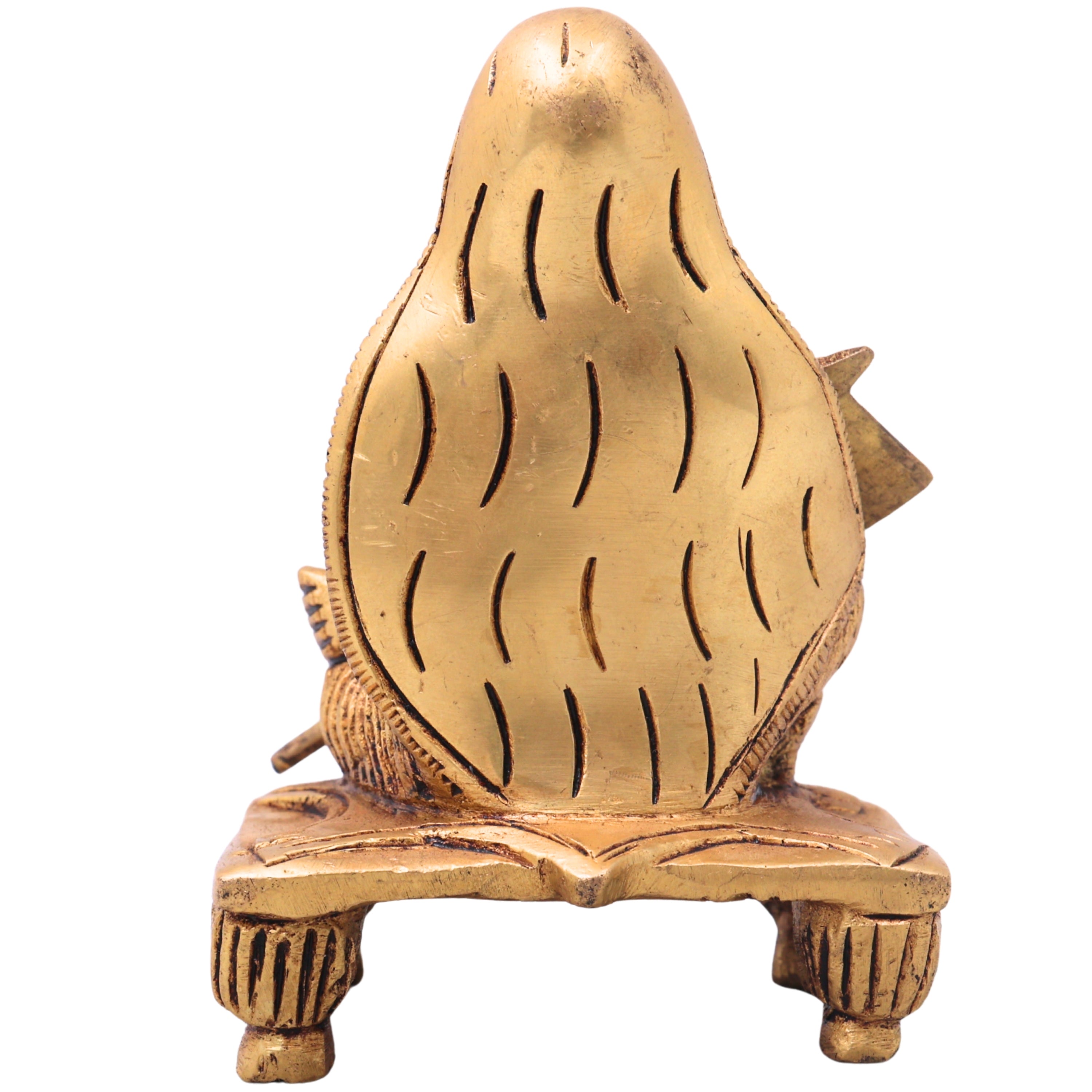 Brass Adi Shankaracharya Idol, Pital Adi Shankara Bhagavatpada Murti, Jagadguru Shankara Acharya Statue for Puja, Home Decor & Gifts,Gold, 4 Inch, 1 Piece