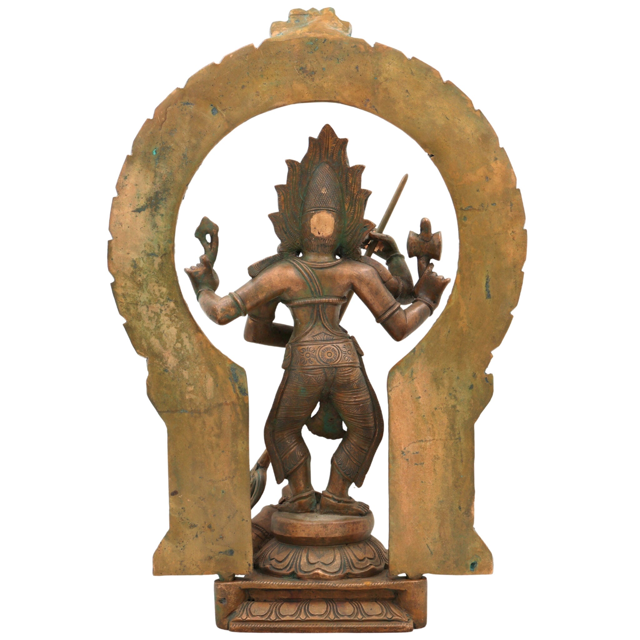 Handcrafted Panchaloha Durga Parvati Idol in Bronze – Gauri Bhavani Uma Devi Statue for Temple & Home Decor,Brown, 17 Inch, 1 Piece