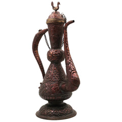 Bhunes Brass, Surahi, Suraahee, Ewer, Pitcher, Kettle, Ketalee, Kettledrum, Jar, Pot, Surai, Jug, Showpeice, Gift, Home Decor,Gold, 15 Inch, 1 Piece