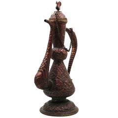 Bhunes Brass, Surahi, Suraahee, Ewer, Pitcher, Kettle, Ketalee, Kettledrum, Jar, Pot, Surai, Jug, Showpeice, Gift, Home Decor,Gold, 15 Inch, 1 Piece