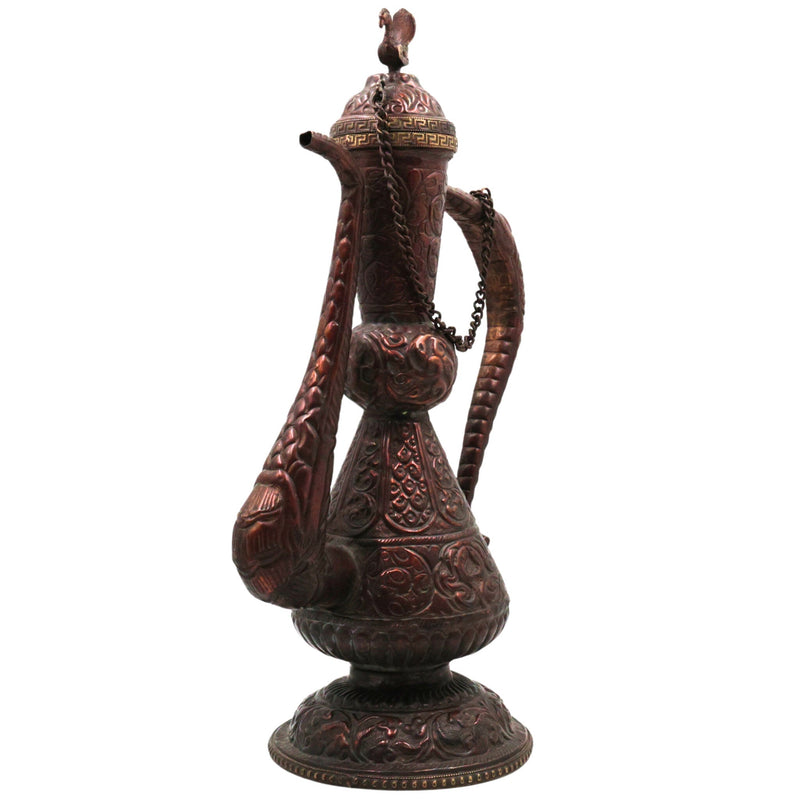 Bhunes Brass, Surahi, Suraahee, Ewer, Pitcher, Kettle, Ketalee, Kettledrum, Jar, Pot, Surai, Jug, Showpeice, Gift, Home Decor,Gold, 15 Inch, 1 Piece