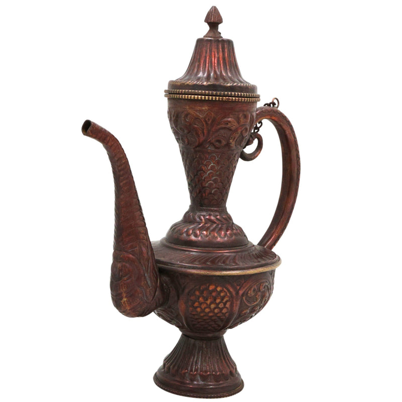 Bhunes Brass, Surahi, Surai, Suraahee, Ewer, Pitcher, Kettle, Ketalee, Kettledrum, Jar, Pot, Jug, Showpeice, Gift, Home Decor,Gold, 10 Inch, 1 Piece