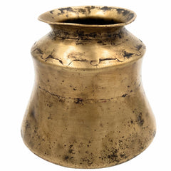 Bhunes Brass Antiques Loota, Lota, Chambu, Lotiya, Water Kamandal,Gold, 5 Inch, 1 Piece