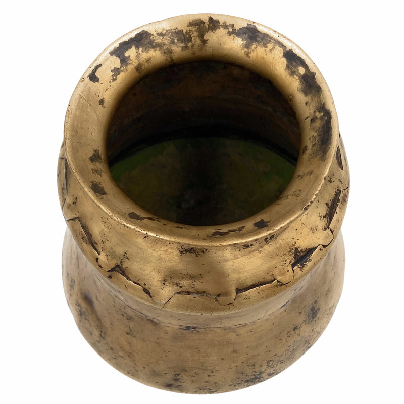 Bhunes Brass Antiques Loota, Lota, Chambu, Lotiya, Water Kamandal,Gold, 5 Inch, 1 Piece