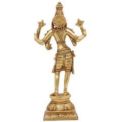 Brass Hayagriva Idol | Hayagreeva Murti Hayasirsa Veda Moorthy Vidya Varada Lakshmi Hayagriva Statue for Pooja, Temple, Home Decor & Gifts,Gold, 9 Inch, 1 Piece