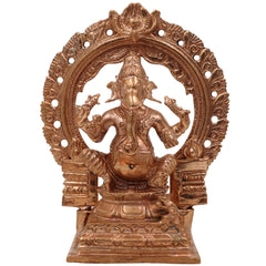 Bronze Lord Ganesha Idol, Handmade Ganesh Murti for Pooja, Home Temple & Spiritual Decor, Gold, 4 Inch, 1 Piece