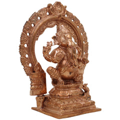 Bronze Lord Ganesha Idol, Handmade Ganesh Murti for Pooja, Home Temple & Spiritual Decor, Gold, 4 Inch, 1 Piece