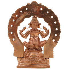 Bronze Lord Ganesha Idol, Handmade Ganesh Murti for Pooja, Home Temple & Spiritual Decor, Gold, 4 Inch, 1 Piece