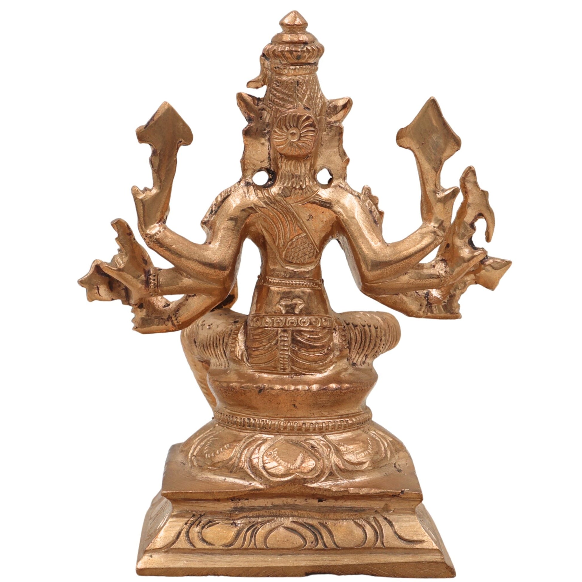 Handmade Bronze Varahi Amman Idol | Panchaloha Varahi Devi Statue, Varahi Mata, Varahi Shakti for Puja & Temple Decor,Gold, 5 Inch, 1 Piece