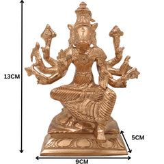 Handmade Bronze Varahi Amman Idol | Panchaloha Varahi Devi Statue, Varahi Mata, Varahi Shakti for Puja & Temple Decor,Gold, 5 Inch, 1 Piece