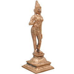 Bronze Shivagami Devi Idol Panchaloha Sculpture, Sivagami Amman Amma Matha Shakti Goddess Murti | Handcrafted Chola Art Temple Vigraha,Gold, 7.5 Inch, 1 Piece