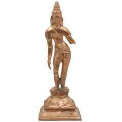 Bronze Shivagami Devi Idol Panchaloha Sculpture, Sivagami Amman Amma Matha Shakti Goddess Murti | Handcrafted Chola Art Temple Vigraha,Gold, 7.5 Inch, 1 Piece