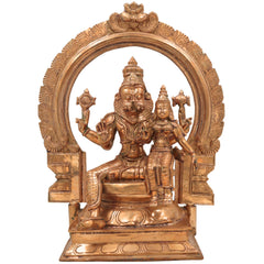 Handcrafted Panchaloha Lakshmi Narasimha Idol | Bronze Narasimha Swamy Murti for Home Temple, Office Decor & Spiritual Gifting,Gold, 13 Inch, 1 Piece