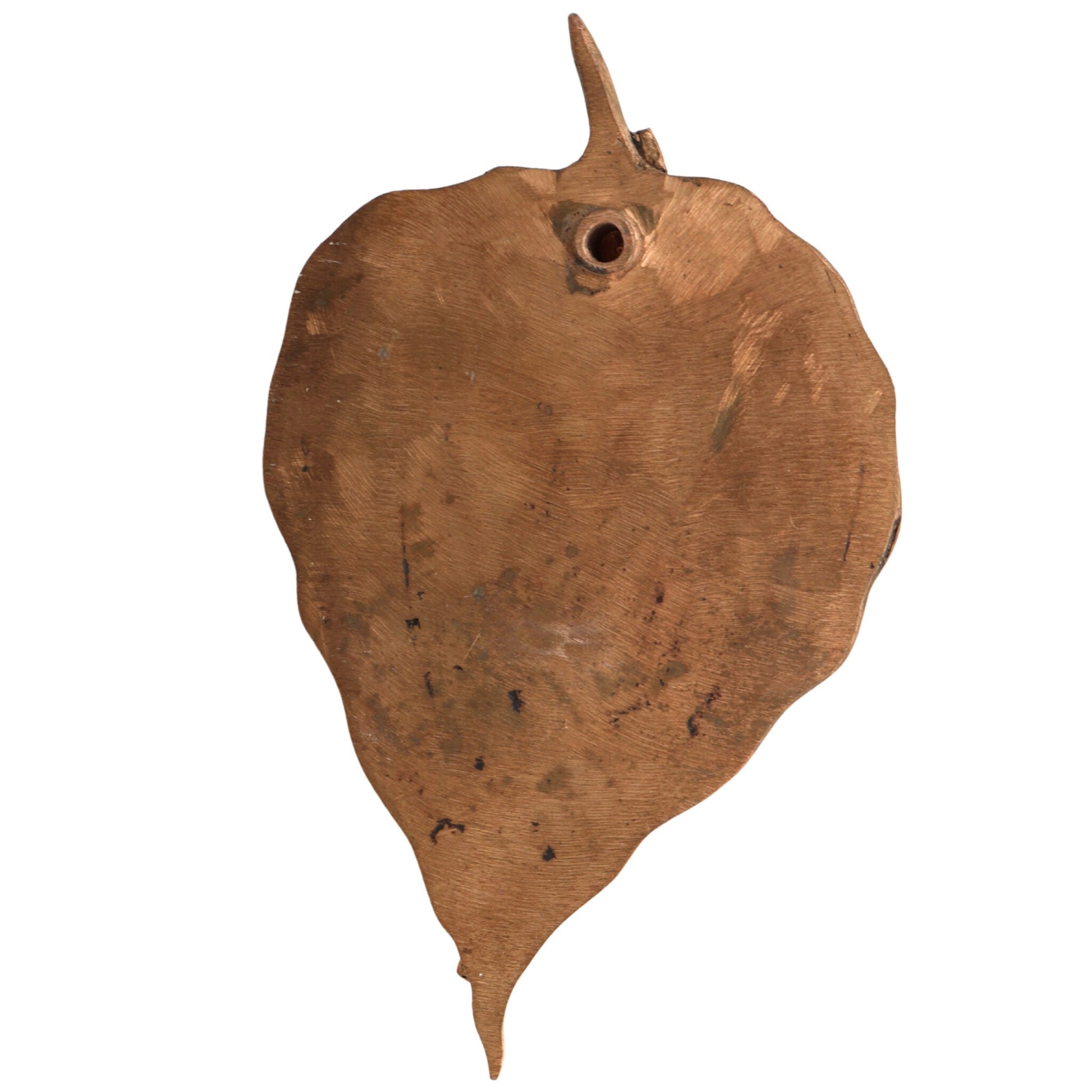 Bronze Panchaloha Bala Krishna on Leaf Idol – Ashtadhatu Gopala Kanha Murti, Handcrafted Chola Art Venugopala Statue for Home Temple Decor,Gold, 8 Inch, 1 Piece