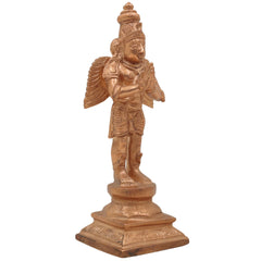 Handcrafted Panchaloha Bronze Garuda Dev Idol | Vishnu Vahana Suparna Khageshwara Murti for Home Temple & Vastu,Gold, 6.5 Inch, 1 Piece