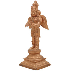 Handcrafted Panchaloha Bronze Garuda Dev Idol | Vishnu Vahana Suparna Khageshwara Murti for Home Temple & Vastu,Gold, 6.5 Inch, 1 Piece