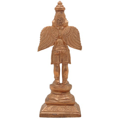 Handcrafted Panchaloha Bronze Garuda Dev Idol | Vishnu Vahana Suparna Khageshwara Murti for Home Temple & Vastu,Gold, 6.5 Inch, 1 Piece