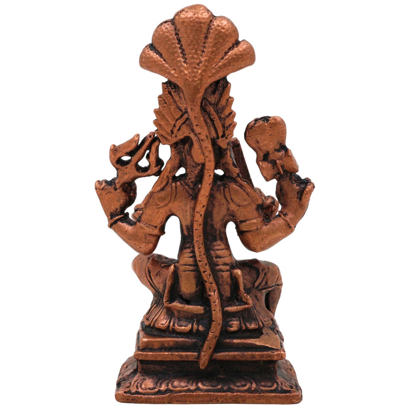 Copper Mariamman Idol, Tamra Karumari Amman Statue, Thamira Devi Murthi, Samayapuram Mariamman, South Indian Temple Decor & Puja Gift,Gold, 23 Inch, 1 Piece