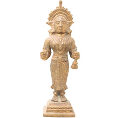 Bhunes Brass Antique Hindu Goddess Devi Idols,Brown, 8 Inch, 1 Piece