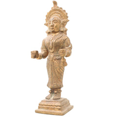 Bhunes Brass Antique Hindu Goddess Devi Idols,Brown, 8 Inch, 1 Piece