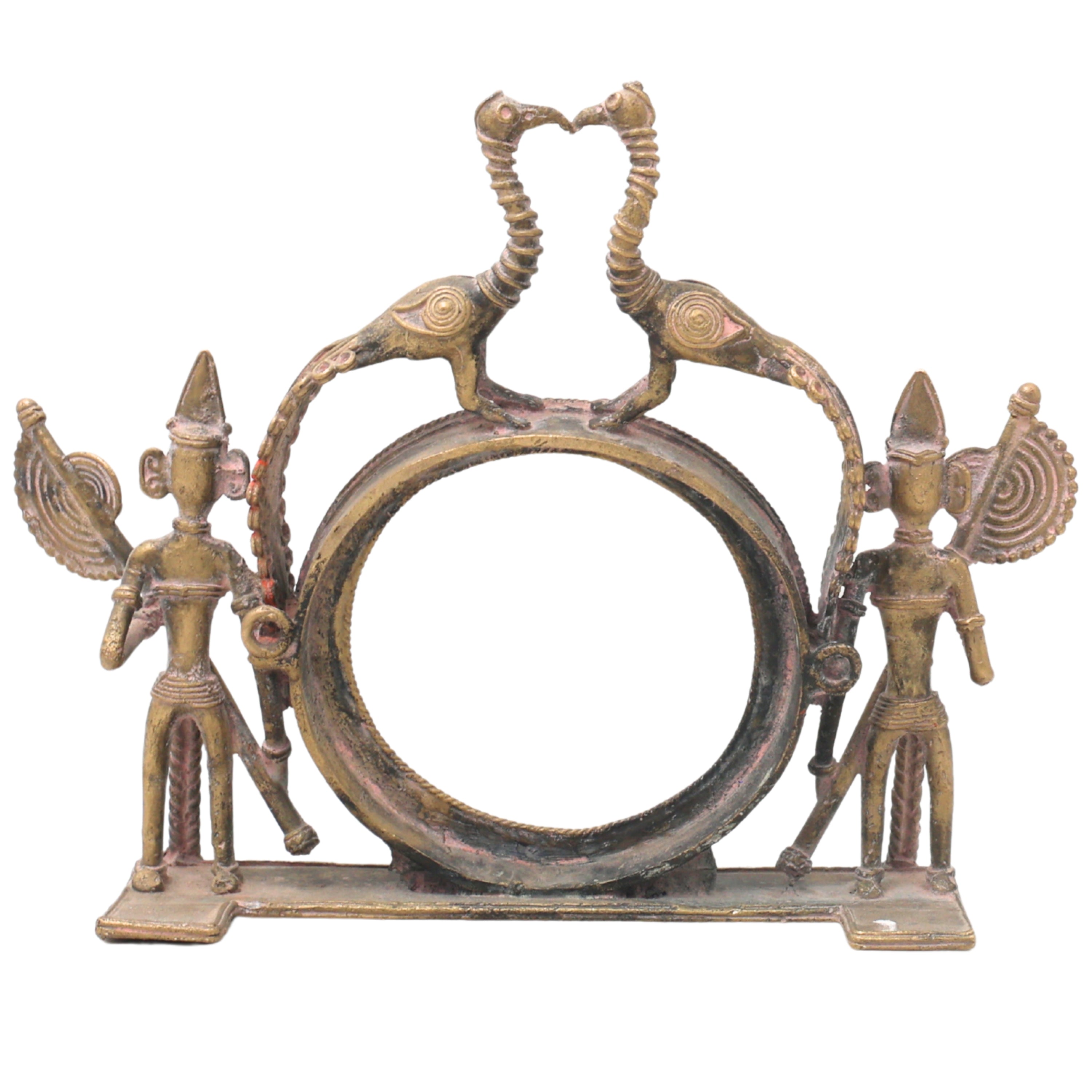 Bhunes Brass Dogra Art, Photo Frame, Prabhavali,Brown, 7 Inch, 1 Piece
