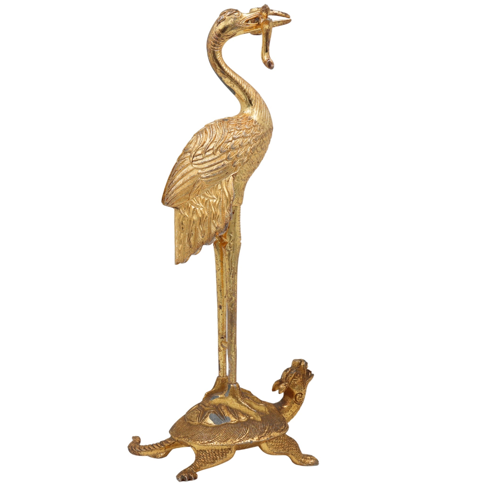 Brass Hamsa Swan Idol – Raj Hamsa, Paramahamsa Figurine, White Swan Sculpture for Home, Temple & Spiritual Decor,Brown, 10.5 Inch, 1 Piece