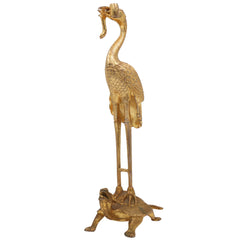 Brass Hamsa Swan Idol – Raj Hamsa, Paramahamsa Figurine, White Swan Sculpture for Home, Temple & Spiritual Decor,Brown, 10.5 Inch, 1 Piece