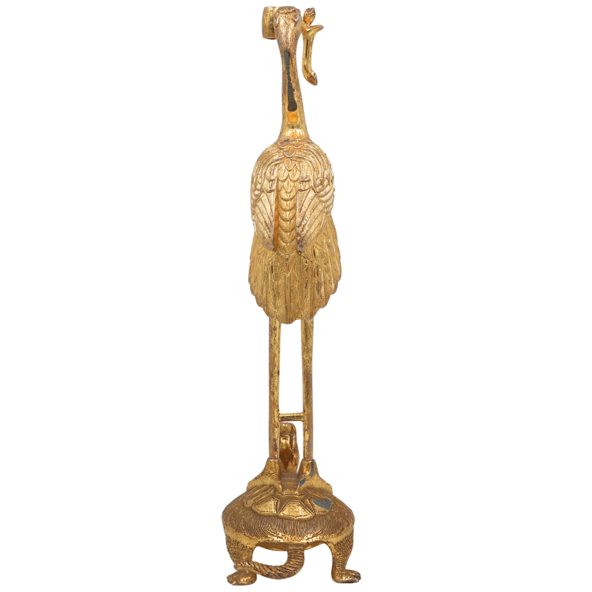 Brass Hamsa Swan Idol – Raj Hamsa, Paramahamsa Figurine, White Swan Sculpture for Home, Temple & Spiritual Decor,Brown, 10.5 Inch, 1 Piece