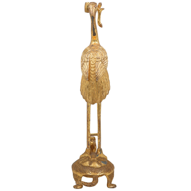 Brass Hamsa Swan Idol – Raj Hamsa, Paramahamsa Figurine, White Swan Sculpture for Home, Temple & Spiritual Decor,Brown, 10.5 Inch, 1 Piece