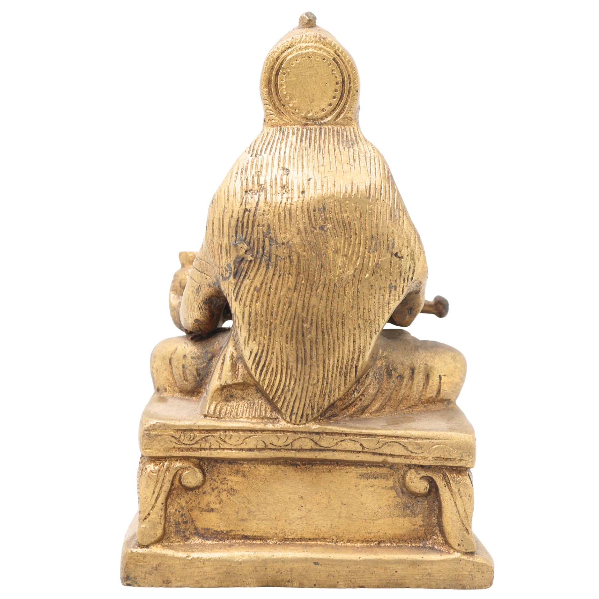 Brass Annapurna Devi Idol | Kashi Annapoorna Mata Murti | Anna Lakshmi Vigraham for Pooja Room, Temple & Home Decor,Gold, 5.5 Inch, 1 Piece